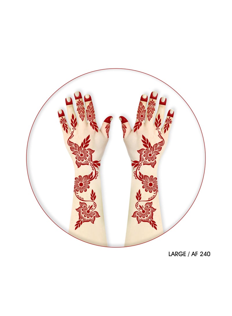 MAJARAT HENNA DESIGN STICKER FOR ADULT - MJ 240 - Image 2