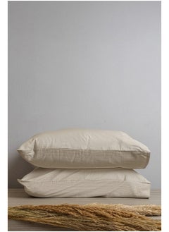 محلة مجموعة أغطية وسائد  - ساتان - 2 قطع - نبي فاتح  - 50*70 cm - قطن مصري 100% 