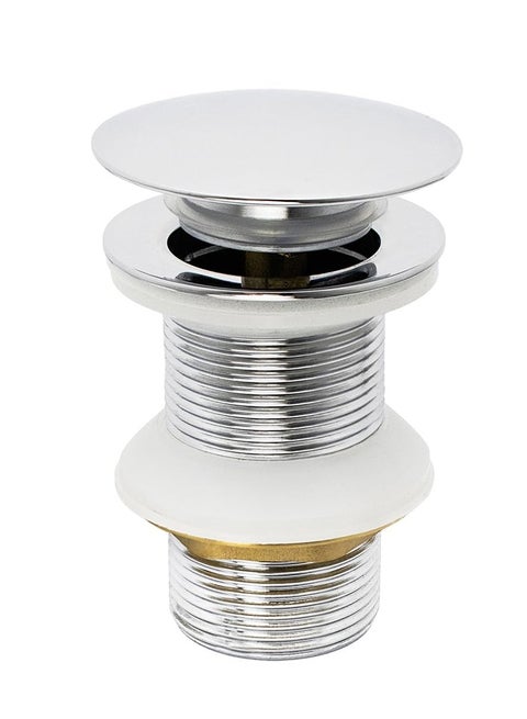 Pop Up Basin Plug - Solid Brass Click Clack Sink Waste Drainer, Universal G 1-1/4 Connection for All Standard Wash Basins, Sinks, Vanity