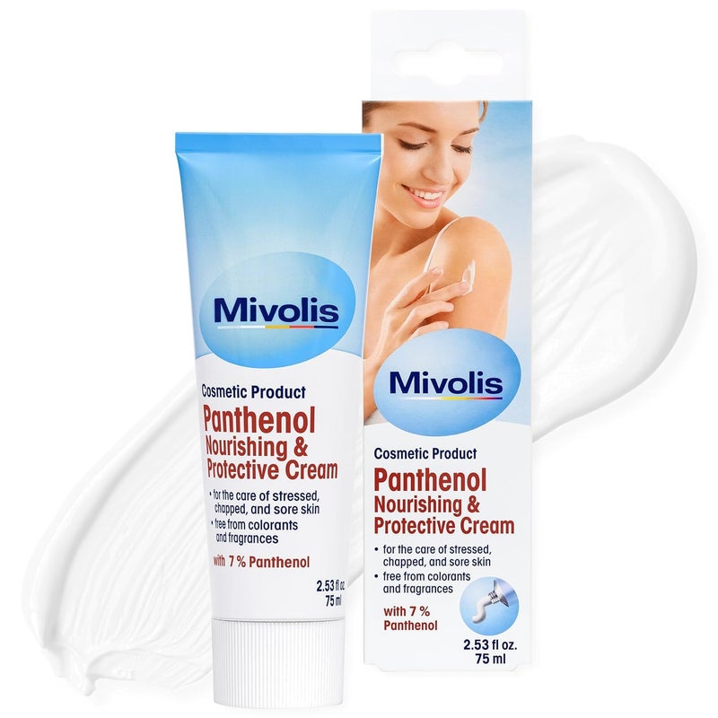 mivolis High Concentration 7 Panthenol B5 Multi Healing Ointment  Soothing Cream for Dry Irritated Skin Sunburn  Rash Relief Baby Safe FragranceFree