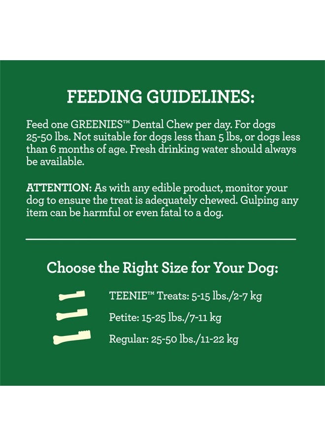 Greenies - Greenies Puppy 6+ Months Regular Natural Dog Dental Care Dog Treats, 12 oz. Pack (12 Treats) - Image 1