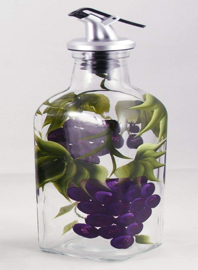 Grant Howard 52129 Grapes Hand Painted Oil and Vinegar Cruet, 16 oz. - Image 2
