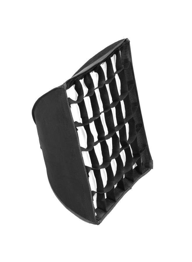 صندوق إضاءة ناعمة بمقاس 30 × 30 سم / 11.8 × 11.8 بوصة مع شبكة، متوافق مع مصباح الفيديو LED Godox S30 للتركيز - Image 1