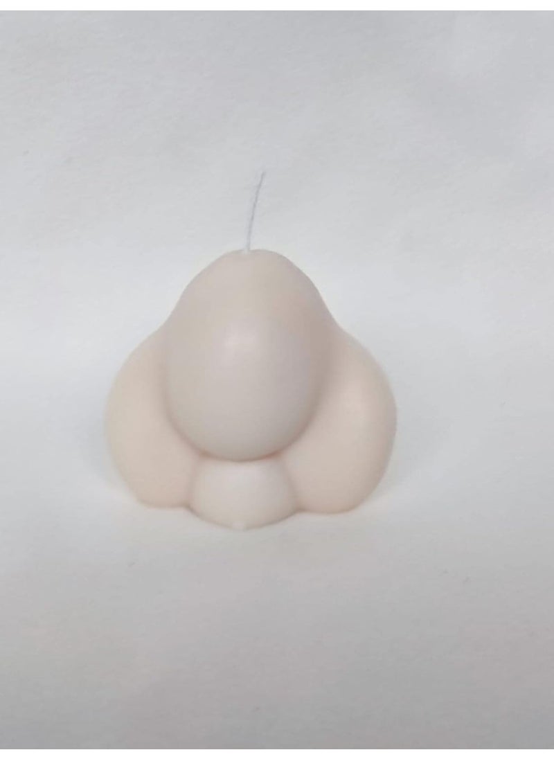 Polaris Fox Polaris Fox Baby Elephant Scented Soy Wax Candle Weight 75gm LXBXH 75x4x75cm Pure Soy Wax Candle Off White Color  - Image 3