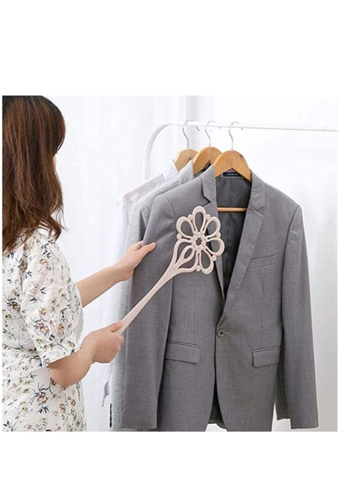 Carpet and Rug Beater Long Handle Quilt Dust Beater Handmade Dusters Dust Removal Tool for Home Cleaning Tool for Home Indoor, Outdoor Clean Clothes Coats Blankets Quilts Carpets (Pink) - Image 2