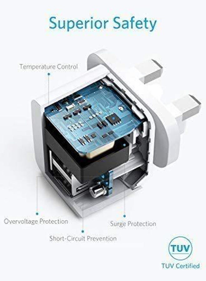 شاحن جداري باور بورت ميني مزود بمنفذين - Image 4
