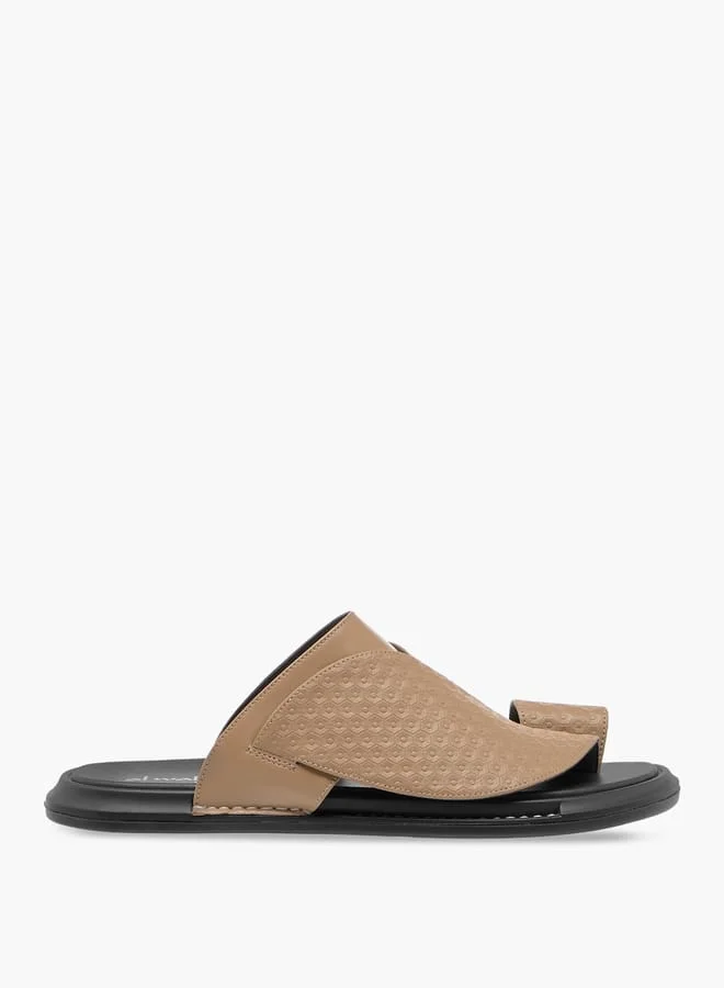 Al Waha Men Textured Slip-On Arabic Sandals