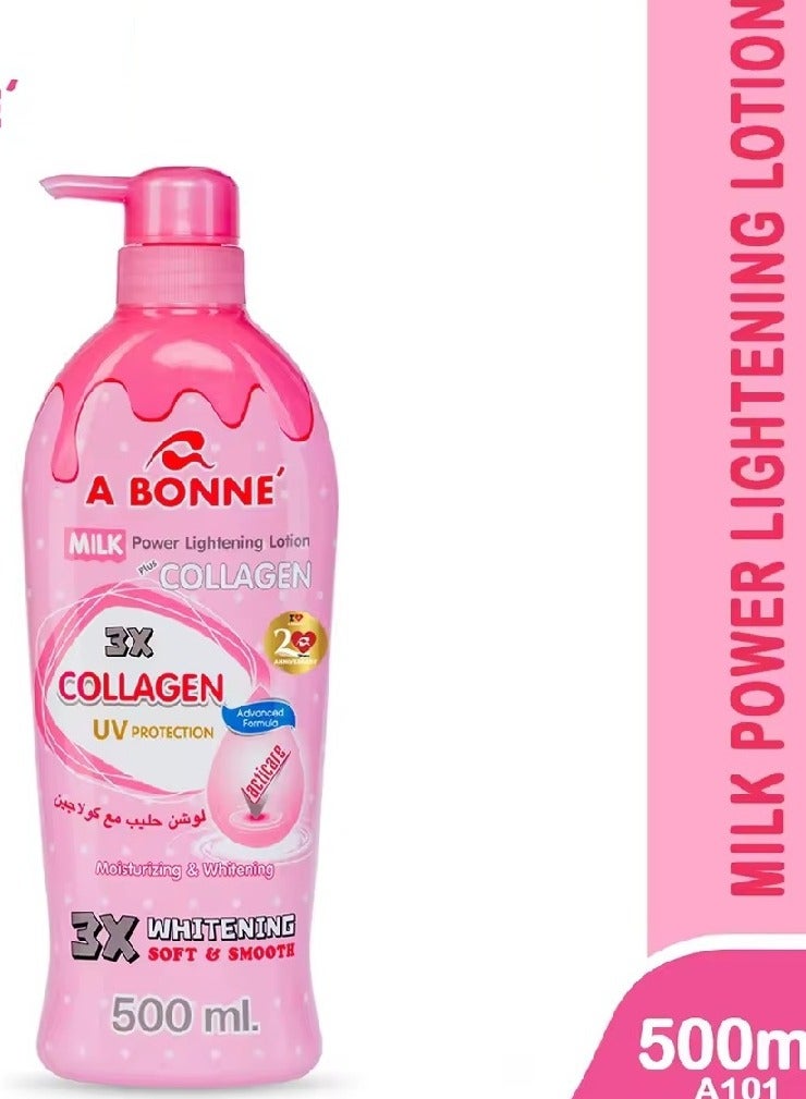 A BONNE لوشن كولاجين أ بون معجزة الحليب لتفتيح البشرة 500 مل ناعم وملمس سلس - Image 2