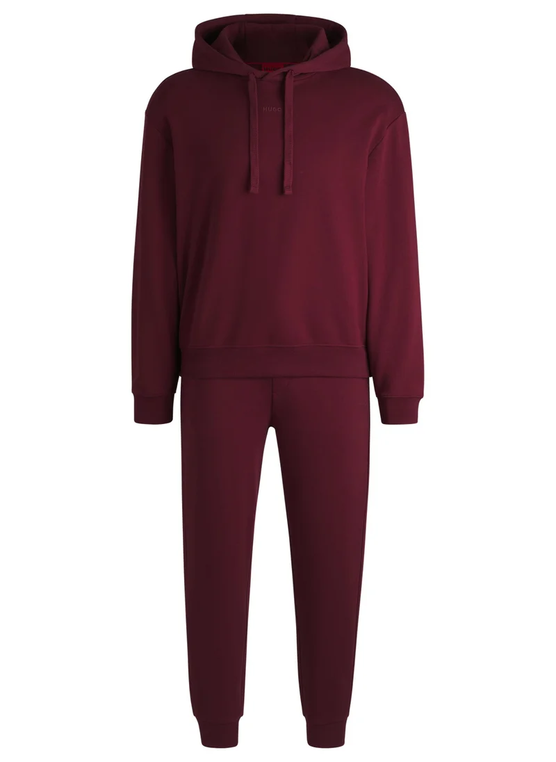 هوجو Cotton-terry tracksuit with contrast branding