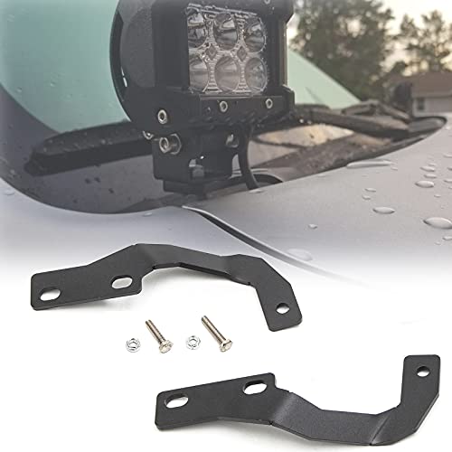KMFCDAE 4Run Ditch Light Bracket LED Pods Hood Mount Brackets Compatible with Toyota 4Runner 2010