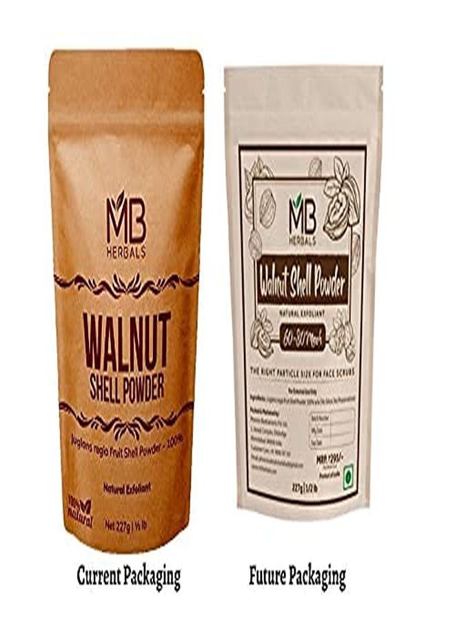 MB Herbals Walnut Shell Powder 8 Oz / 0.5 Lb | The Right Particle Size For Natural Face Scrub Soap & Exfoliating Face Mask Formulations | No Silica | Exfoliates Skin Gently - Image 2