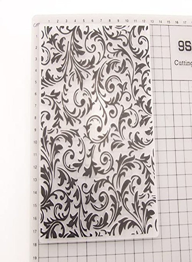 Arbuya Vintage Filigree Plastic Embossing Folder for Card Making Vintage Swirls Embossing Folders for Scrapbooking DIY Album Paper Crafting Decoration-AEM053 - Image 3