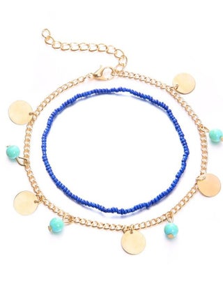 2-Piece Alloy Retro Style Beaded Anklet Chain - pzsku/Z39B5D23597D36579D017Z/45/_/1669210049/92152f22-555a-40ad-8af9-195bc7f785ff