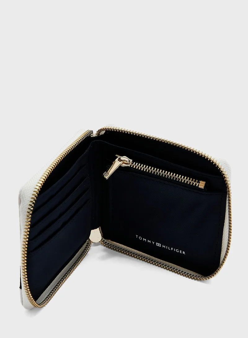 TOMMY HILFIGER Striped Poppy Medium Zip Around Wallet