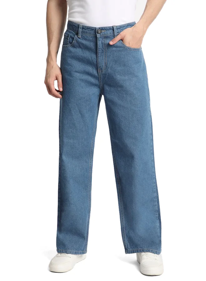 Take Two Styli Men Mid Rise Wide Leg Jeans By Bene Kleed