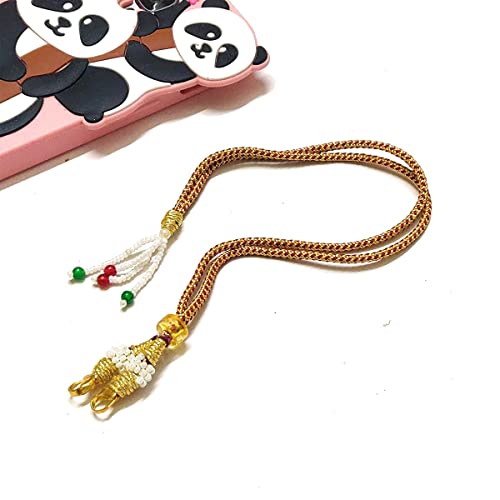 ExcellentcraftsZari Thread Necklace Back Rope Dori for Silk Thread Jewellery Terracotta and Quilling Jewellery (Gold, 3 Piece), zari Thread, Zari Thread - Image 3