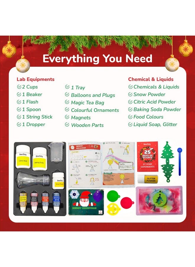 سمارتيفيتي مجموعة علوم عيد الميلاد من سمارتيفيتي للأطفال من سن 5-6-7-8-9-10 سنوات، 16 تجربة علمية مذهلة للعطلات، هدية عيد الميلاد للأولاد والبنات، لعبة STEM (إصدار محدود) - Image 5