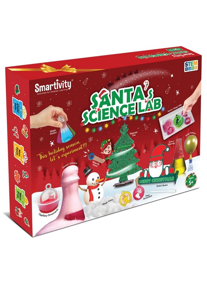 سمارتيفيتي مجموعة علوم عيد الميلاد من سمارتيفيتي للأطفال من سن 5-6-7-8-9-10 سنوات، 16 تجربة علمية مذهلة للعطلات، هدية عيد الميلاد للأولاد والبنات، لعبة STEM (إصدار محدود) - Image 1