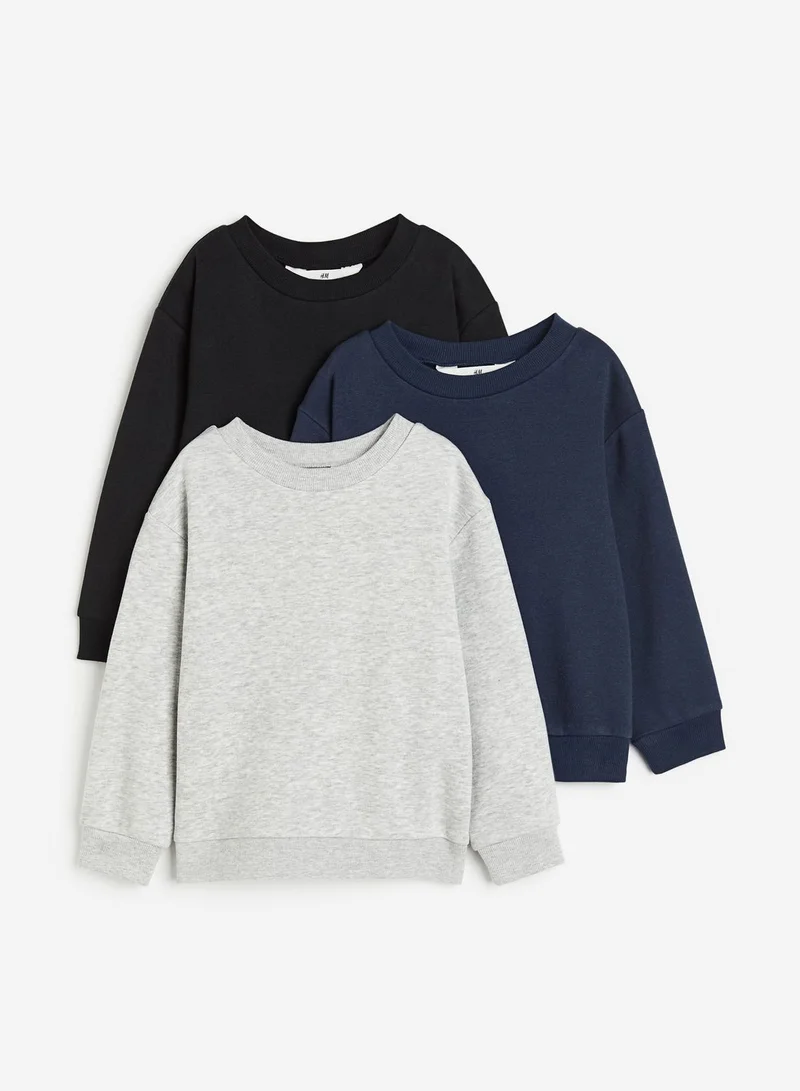 H&M Kids 3 Pack Essential Sweatshirt