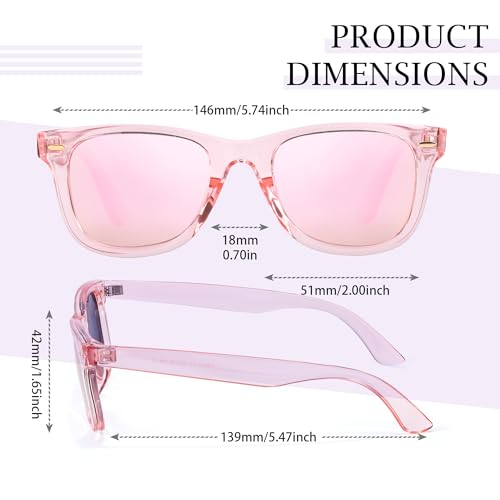 SIPHEW Polarized Sunglasses for Women & Men - UV400 Mirrored Beach Eyewear, Designer Unisex Fashion Sunglasses w/Medium Fit - Image 4