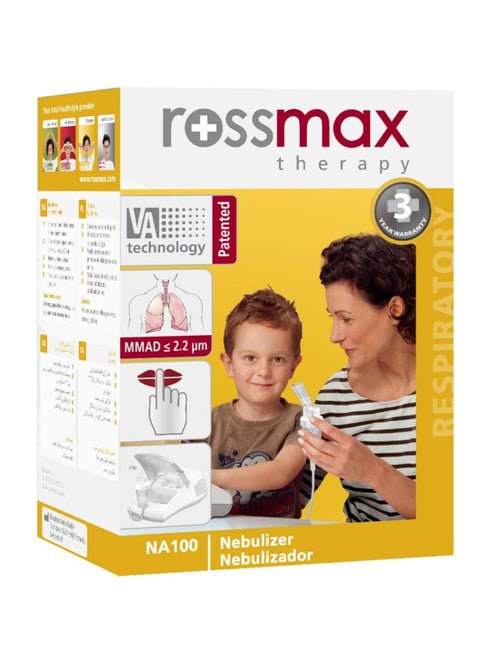 Rossmax NA100 Nebulizer Device – Fine Particle Inhaler with Patented Adjustable Valve (VAT)