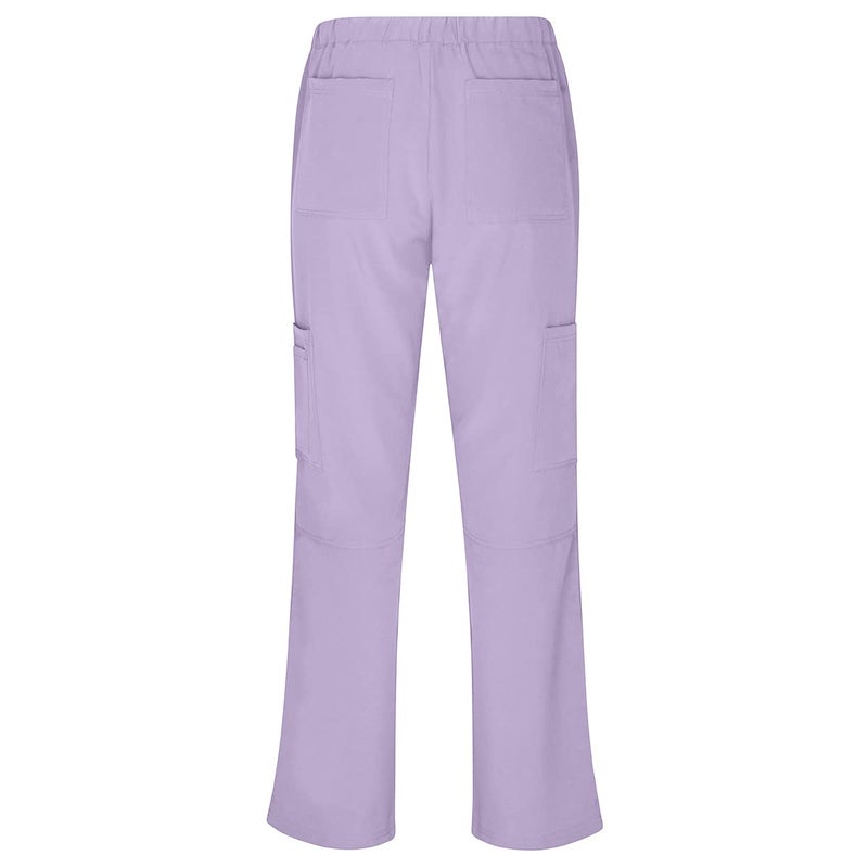 Natural Uniforms طقم قميص V-رقبة و بنطال كارجو للنساء من ناتشورال يونيفورمز (لافندر، كبير جداً) - Image 5
