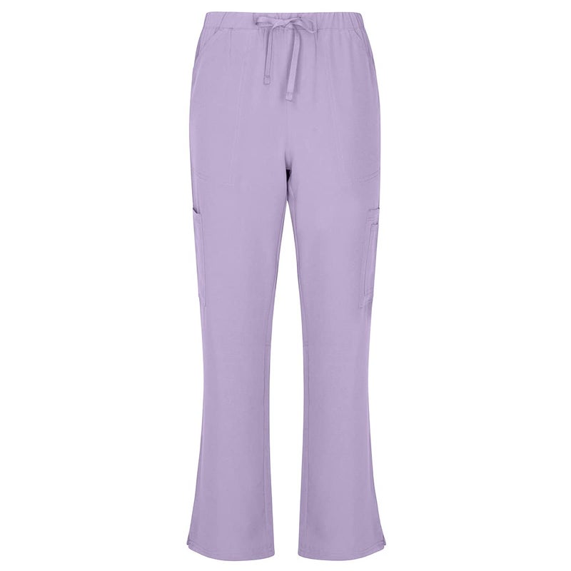 Natural Uniforms طقم قميص V-رقبة و بنطال كارجو للنساء من ناتشورال يونيفورمز (لافندر، كبير جداً) - Image 4