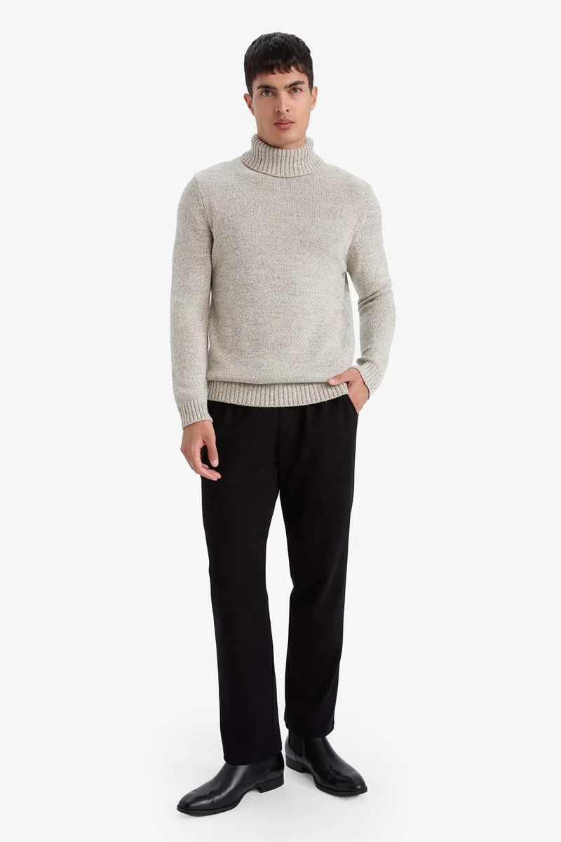 ديفاكتو Standard Fit Turtleneck Knitwear Pullover