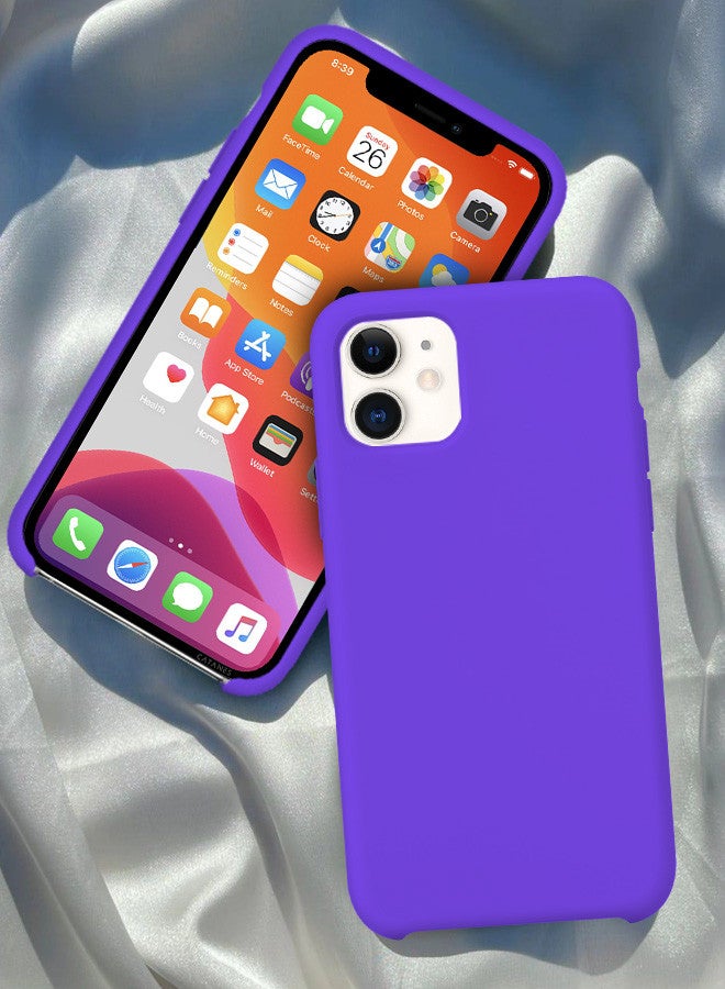 CATANES [for iPhone 11] 3 Pack Silicone Case ,3D Screen Protector and Camera Lens Protector Shockproof Protective Case Anti Scratch Smooth Case Cover/Purple - Image 3