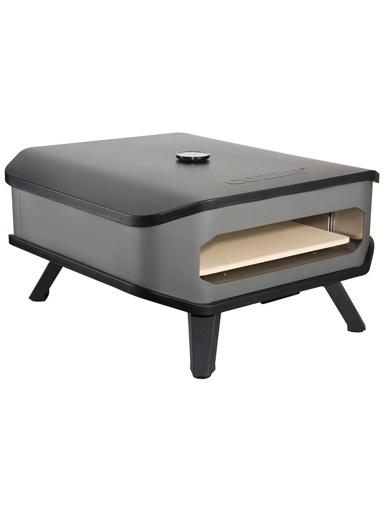 Cozzette Cozze 13" Gas Pizza Oven with 5-kW 3-Burner System, Cordierite Pizza Stone, Galvanised Powder-Coated Steel, Electric Ignition, Thermometer - Image 3