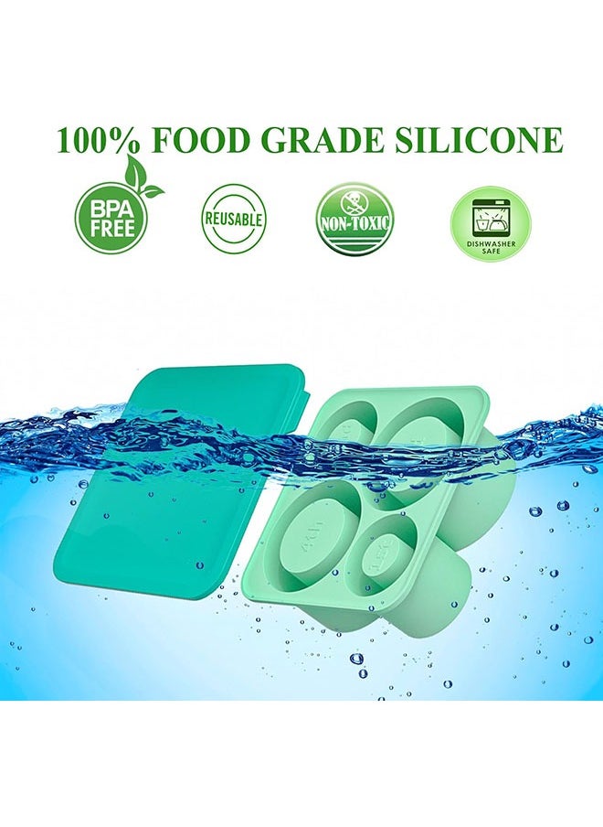 YelaJoy Stanley Tumbler Ice Mold Set - Silicone Ice Tray with Lid, Suitable for Frozen Drinks, Juice, Whiskey, Cocktails, and Coffee, Compatible with 20-40 oz Glass and Stanley Tumblers, Practical Ice Mold  - Image 3