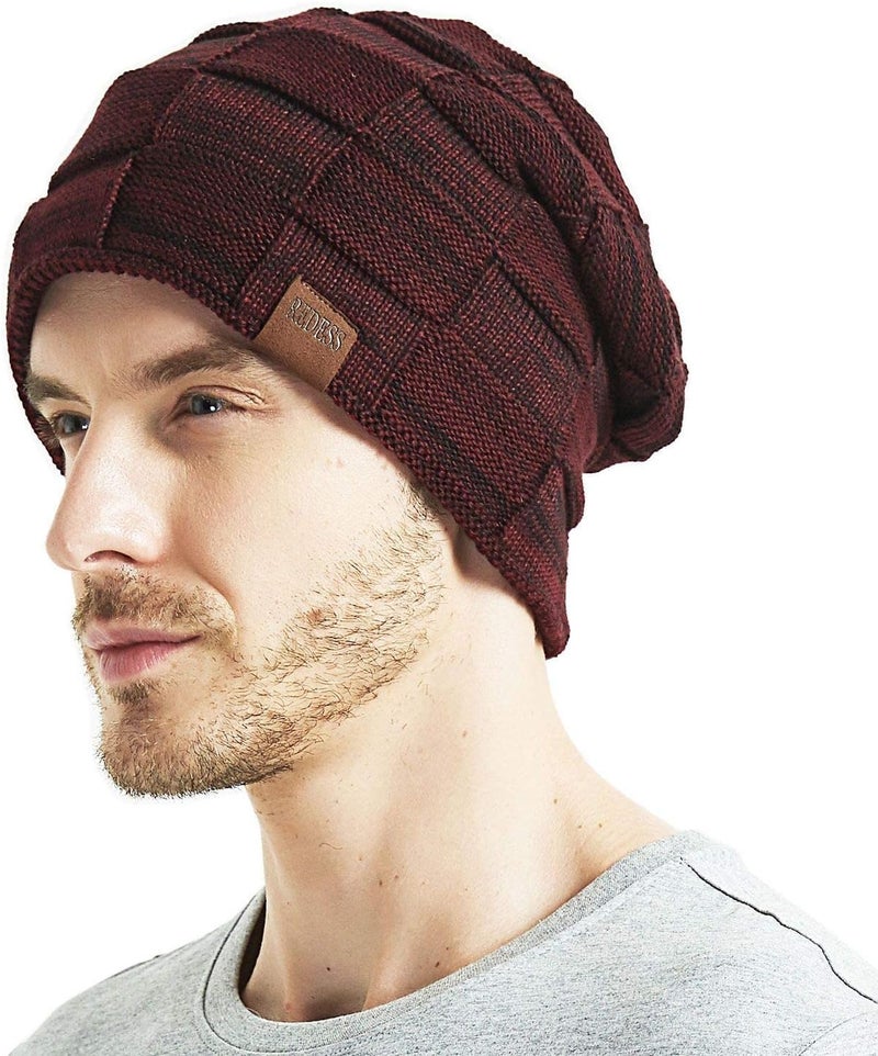 REDESS Beanie Hat for Men and Women Winter Warm Hats Knit Slouchy Thick Skull Cap - Image 5