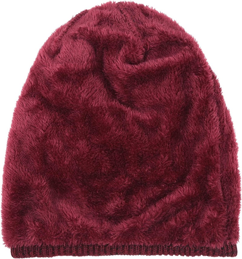 REDESS Beanie Hat for Men and Women Winter Warm Hats Knit Slouchy Thick Skull Cap - Image 4