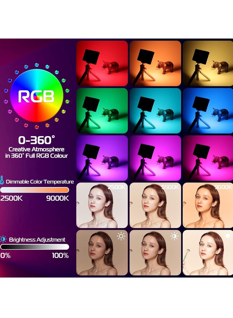 Zomei 140 LED Selfie Light – Rechargeable 1800mAh Clip-on RGB Video Light with 3 Adjustable Modes – USB Charging Fill Light for Phone, Camera, Laptop, iPad – Perfect for TikTok, Vlogging, Makeup, Selfies & Video Conferencing (3000-6500K) - Image 2