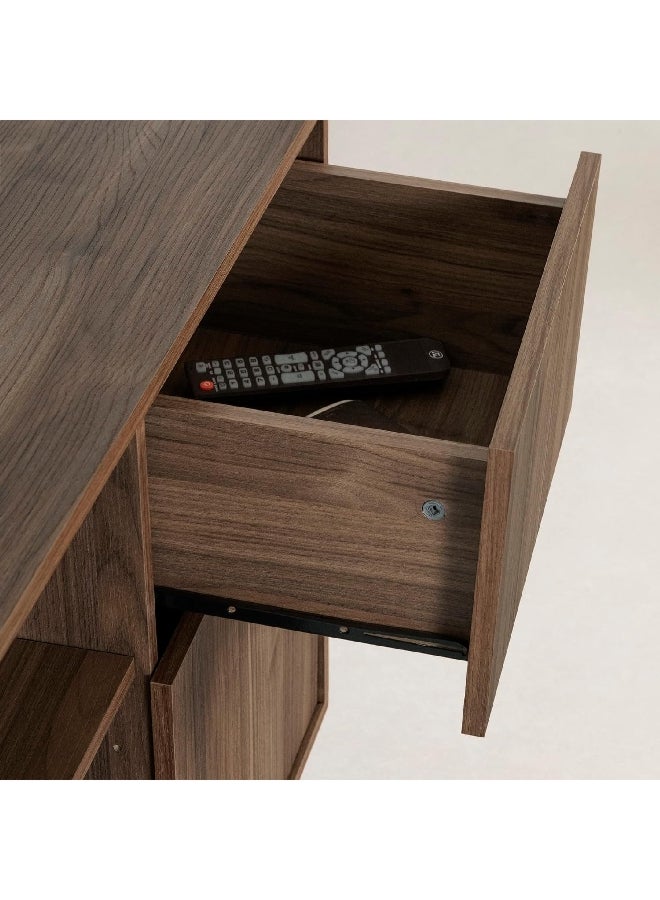 ساوث شور اوكتاف كوليكشن خزانة صغيرة للتخزين بني جوزي 27.5 x 31.5 x 13.75 بوصة 14366 - Image 2