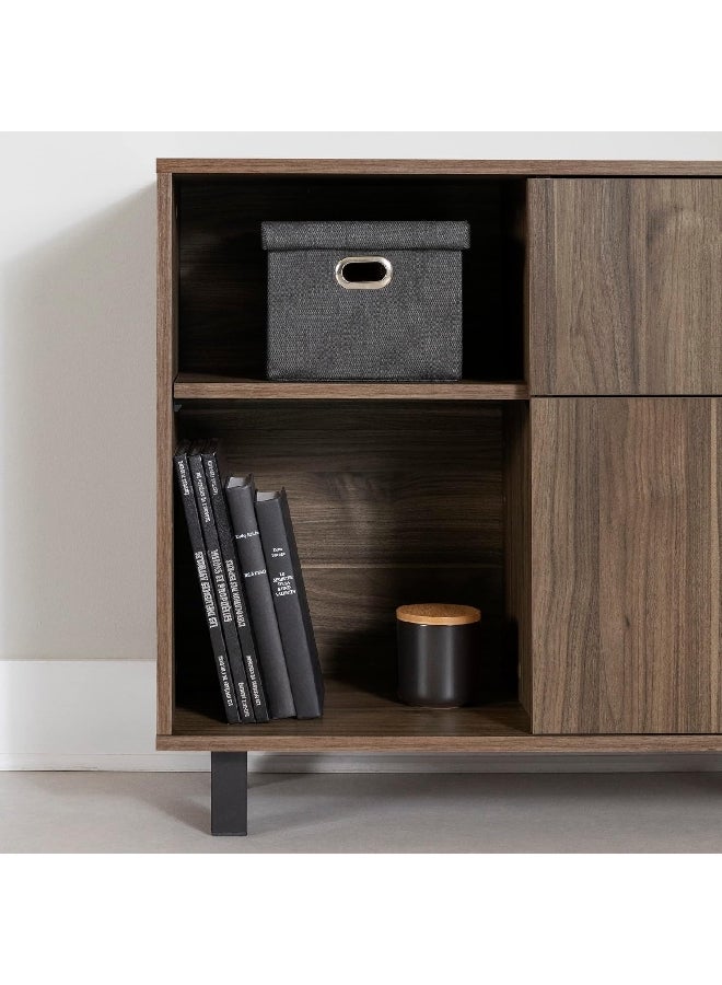 ساوث شور اوكتاف كوليكشن خزانة صغيرة للتخزين بني جوزي 27.5 x 31.5 x 13.75 بوصة 14366 - Image 4