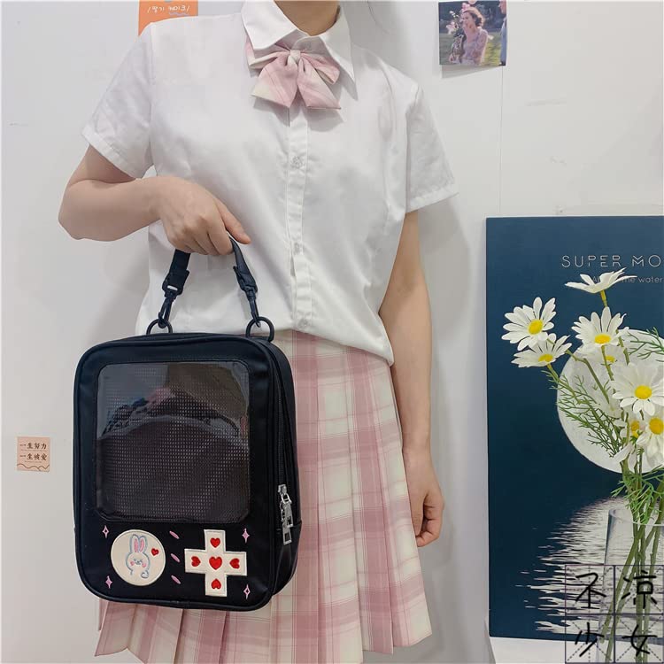 AWXZOM cute Ita Backpack Fashion Gameboy Style itabag 3 way bag Kawaii Backpack pin display backpack ita bag backpack cute backpack - Image 3