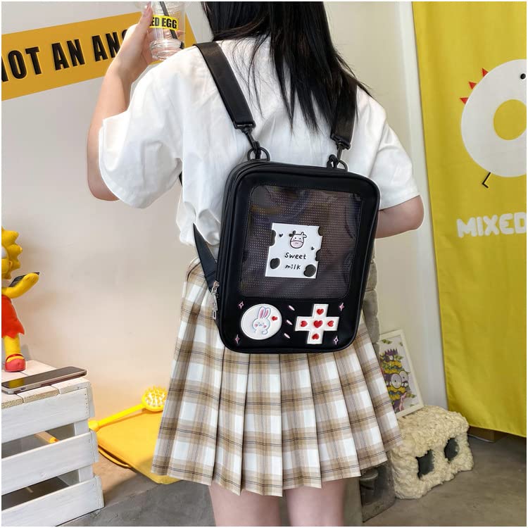 AWXZOM cute Ita Backpack Fashion Gameboy Style itabag 3 way bag Kawaii Backpack pin display backpack ita bag backpack cute backpack - Image 2