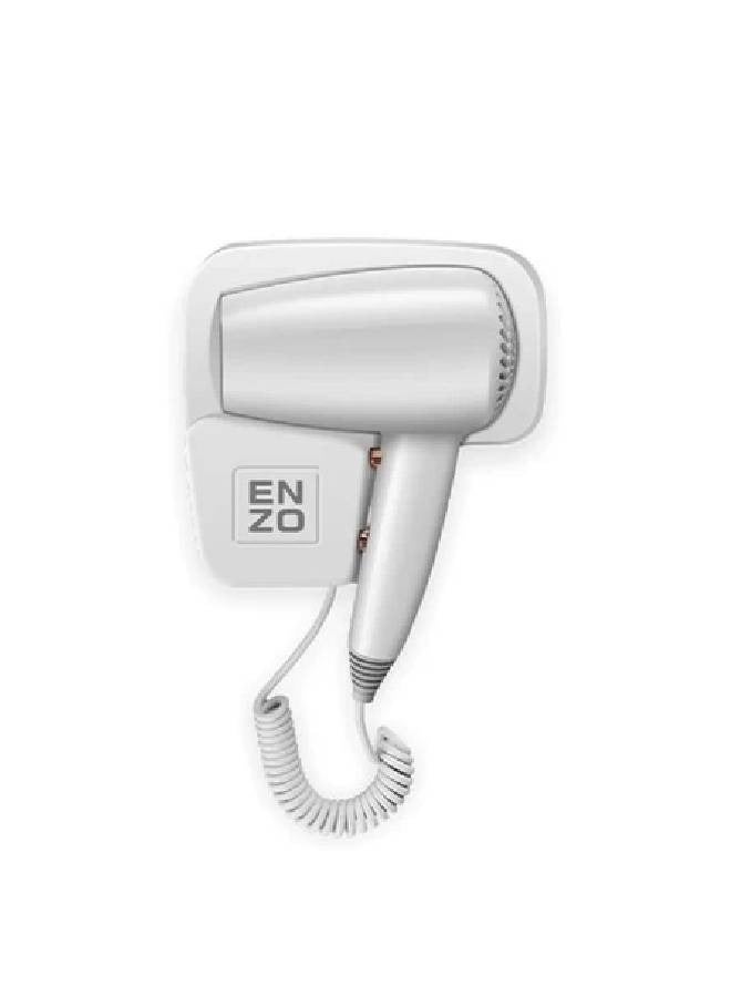 ENZO Hair Dryer Professional 1600W, Compact, Lightweight, and Powerful - Hot & Cold Settings, Automatic Shut-off - EN- 6005