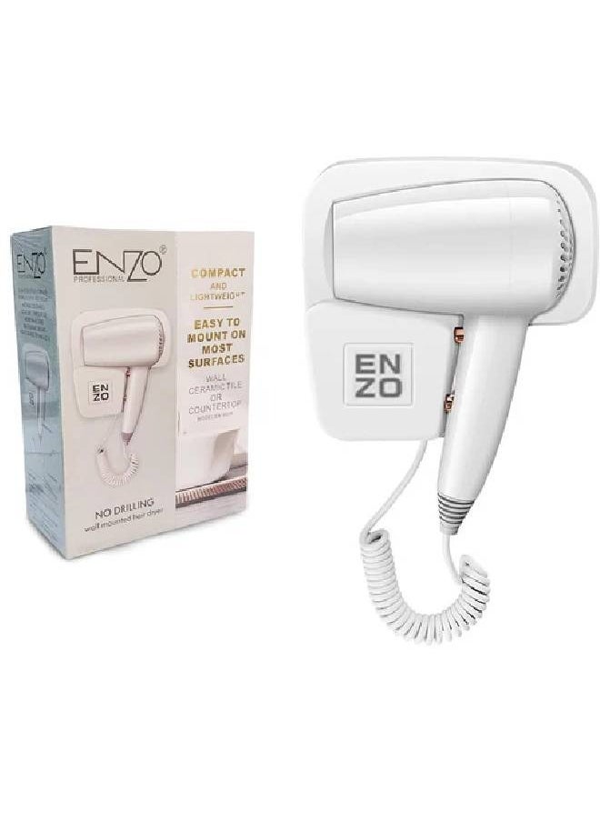 ENZO ENZO Hair Dryer Professional 1600W, Compact, Lightweight, and Powerful - Hot & Cold Settings, Automatic Shut-off - EN- 6005  - Image 2