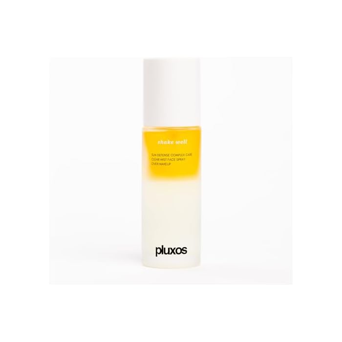 | PLUXOS 47 | SUNSCREEN + SKINCARE SPF 47 FACE MIST SPRAY (Unscented) | SUN DEFENSE COMPLEX CARE | Apply Over Makeup, Broad Spectrum, Clear, Light, Vegan, Hydrate, Fight Acne, Anti-Aging, Cell Repair