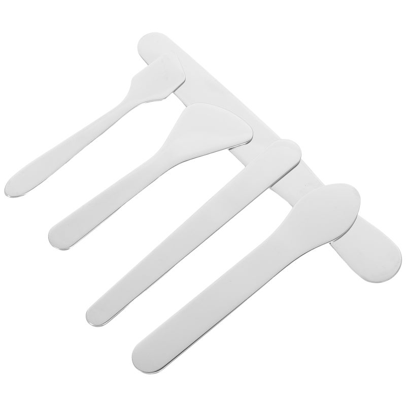 Stainless Steel Utensils Set Skincare Spatula For Women Girls Daily Use Compact Style 5Pcs - Image 5