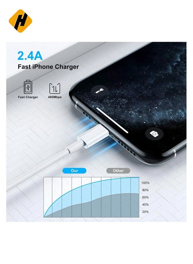 HuHa Apple iPhone/iPad Charging/Charger Cord Lightning to USB Cable[Apple MFi Certified] Compatible iPhone 11/ X/8/7/6s/6/plus/5s/5c/SE  - Image 5