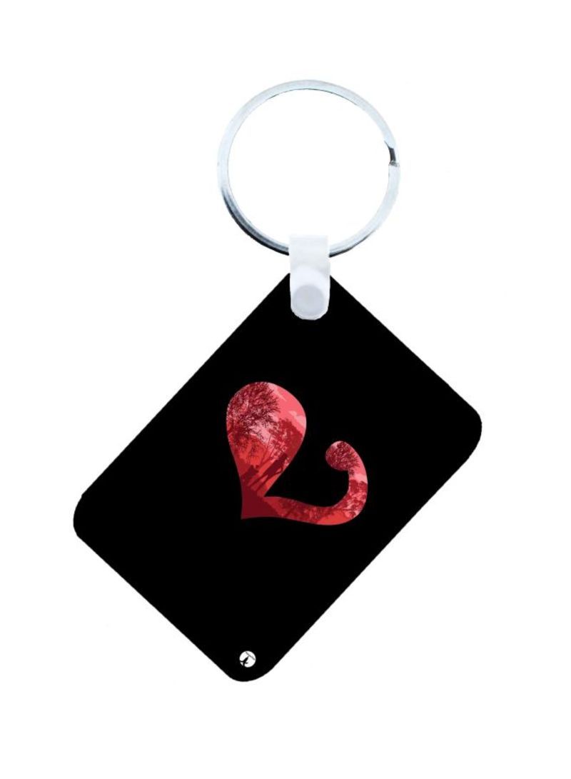 RKN Anime Digimon Printed Keychain Black/Red