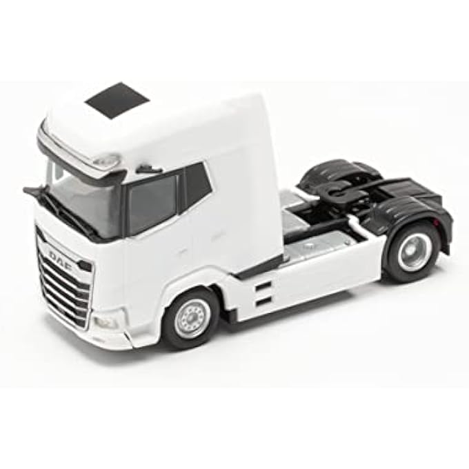 316033 DAF XG+ TRACTOR, TRUE TO ITS ORIGINAL SCALE OF 1:87, PLASTIC TRUCK FOR DIORAMA, MADE IN GERMANY, MODEL BUILDING, COLLECTORS EDITION, COLOUR: WHITE MINIATURE - Image 3