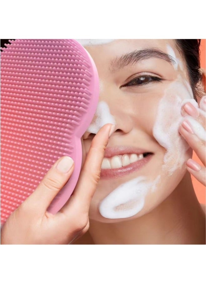 Generic Silicone Face Brush, Facial Cleansing Brush, Pore Cleaning Brush, Gentle Exfoliating Pad And Massage Skin Care Black  - Image 3