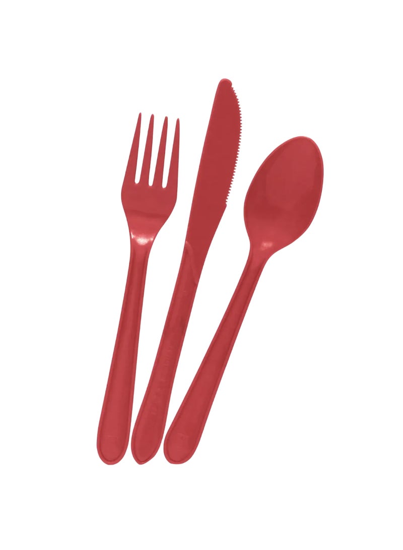 Fun Colors Biodegradable Cutlery Sets 18 Pcs - Image 2