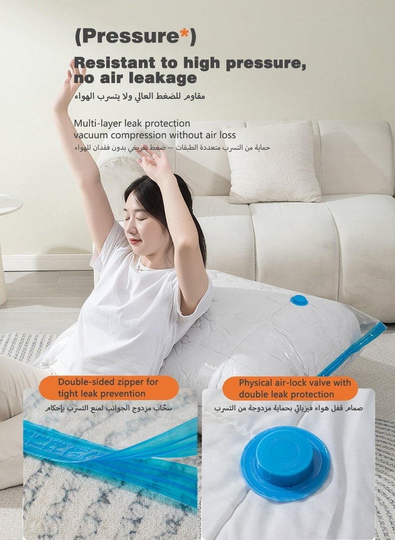 Vacuum Storage Bags with Electric & Hand Pump – Space Saver Bags for Clothes, Blankets and Travel, Reusable (10 pcs) - Image 5