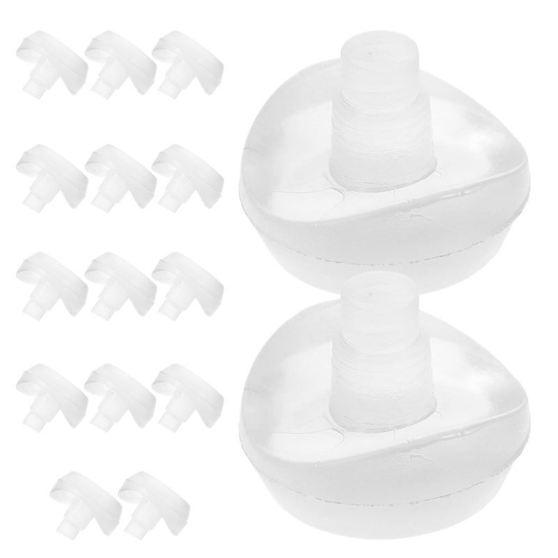 16 Pcs U Shaped Chair Leg Caps PVC Non Slip Floor Protectors For Wood Furniture - Image 2