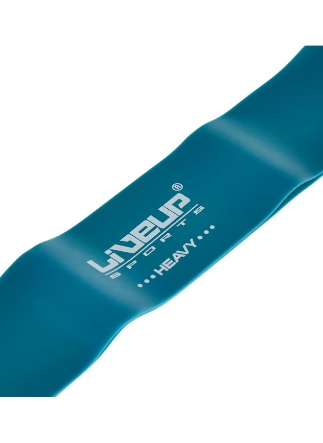 Liveup Exercise Loop Elastic Band, Heavy, Blue, Multi  - Image 4